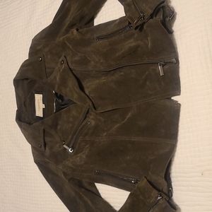 Suede leather Moto Jacket by Bagatelle sz. M med